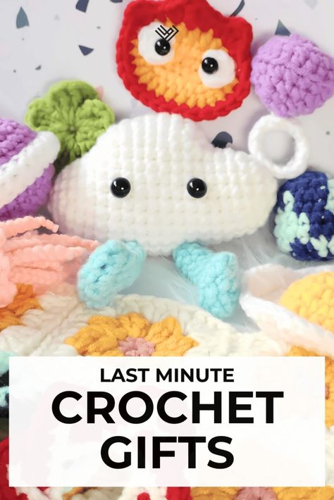 10 Quick Crochet Projects for Gifts - The LILI Path Things To Crochet As Gifts, Small Quick Amigurumi, Super Quick Crochet Gifts, Free Easy Beginner Crochet Patterns, Quick Crochet Toys Free Patterns, 1hour Crochet Projects, Crochet Knick Knacks, Acrylic Yarn Crochet Projects Easy, Crochet Gifts For Toddlers