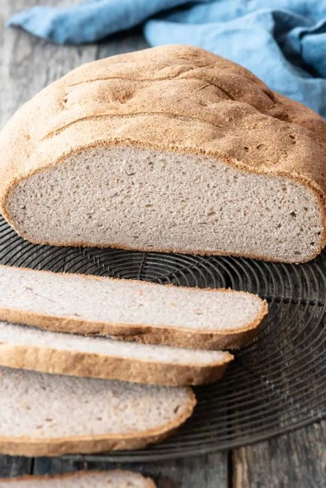 Buckwheat Bread - Allergy Free Alaska Buckwheat Flour Bread, Gluten Free Buckwheat Bread, Buckwheat Gluten Free, Buckwheat Bread, Vegan Bread Recipe, Buckwheat Recipes, Gluten Free Yeast Free, Grain Free Bread, Chewy Bread