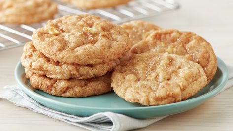 Apple Cider Cookies Recipe - BettyCrocker.com Cider Cookies, Oktoberfest Recipes, Apple Cider Cookies, Betty Crocker Cookies, Autumn Cookies, Cookie Mixes, Cookies Jar, Fall Goodies, Sugar Cookie Mix