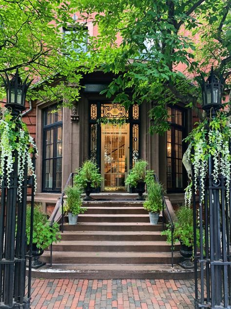 Boston House, Nyc Townhouse, Townhouse Garden, Living In Boston, Low Maintenance Garden, Dream House Exterior, Dream Home Design, In Boston, House Inspiration