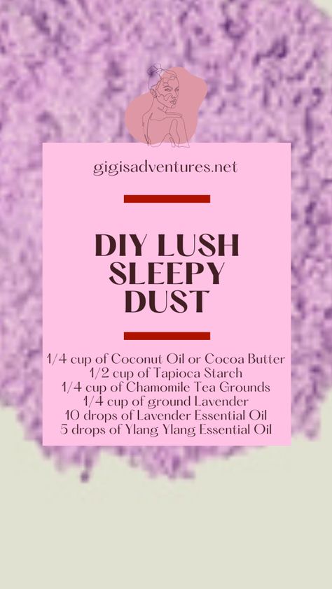 Lush Sleepy, Lush Diy, Homemade Body Lotion, Diy Lush, Lush Recipes, Skincare Diy, Bath Salts Diy, Bath Recipes, Lush Products