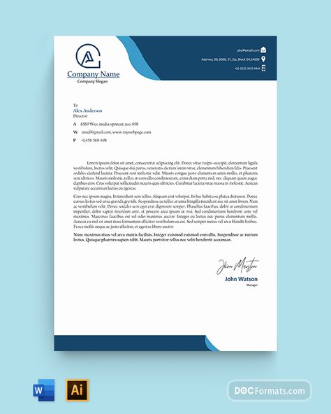 Download free Blue Simple Letterhead Template in Microsoft Word (DOC), Adobe Photoshop (PSD), Corel Draw, Adobe Illustrator (AI) Format. Easily Editable & Printable. Simple Letterhead Design, Word Layout Design, Company Letterhead Design, Free Letterhead Template Word, Microsoft Word Design, Business Letterhead Design, Letterhead Format, Letterhead Template Word, Free Letterhead Templates