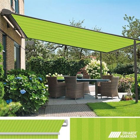 Outdoor Shades For Patio, Outdoor Shade Ideas, Patio Awnings, Garden Awning, Backyard Shade, Outdoor Awnings, Patio Shade, Patio Awning, Pergola Patio