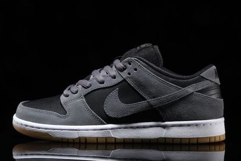 Nike SB Dunk Low Dark Grey AR0778-001 | SneakerFiles  ||  The Nike SB Dunk Low Dark Grey AR0778-001 features Black and White with Gum outsole available now at Nike Skateboarding retailers for $90. https://www.sneakerfiles.com/nike-sb-dunk-low-dark-grey-ar0778-001/?utm_campaign=crowdfire&utm_content=crowdfire&utm_medium=social&utm_source=pinterest Sb Shoes, Nike Sb Shoes, Nike Skateboarding, Sb Dunks, Nike Boots, All Nike Shoes, Shoes World, Nike Sb Dunk Low, Sb Dunk Low