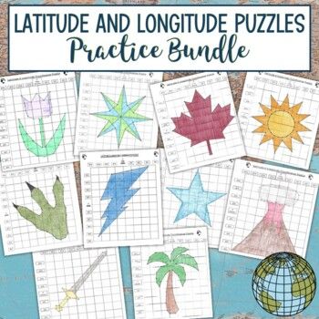 Latitude And Longitude Activities, Latitude And Longitude, Latitude And Longitude Map, Middle School Geography, Geography Activities, Latitude Longitude, Teaching Geography, Holiday Puzzle, Homeschool Geography