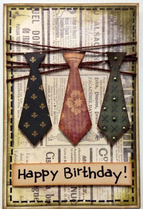 Birthday card for gentlemen :) ⊱✿-✿⊰ Follow the Cards and paper crafts board. Visit GrannyEnchanted.Com for thousands of digital scrapbook freebies. ⊱✿-✿⊰ Cards For Men, Cards Masculine, Man Cards, Mens Cards, Guy Cards, Everyday Cards, Male Birthday, Simple Birthday Cards, Masculine Birthday Cards