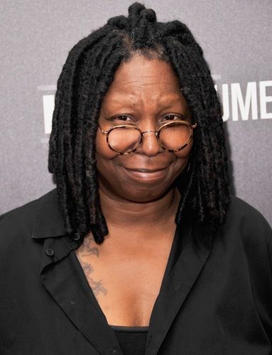 See Whoopi Goldberg, Elton John and 10 More Stars With Stage Names — And Find Out Their Real Monikers! Celebrities Without Eyebrows, No Eyebrows, Black Legends, Womens Group, Beautiful Dreadlocks, Bold Brows, Wavy Haircuts, Whoopi Goldberg, Latest Music Videos