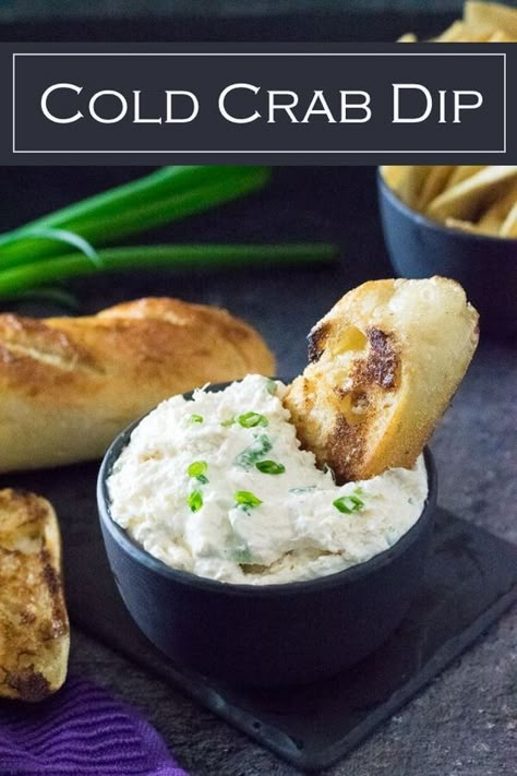 Crab Dip Recipe Cold, Cold Crab Dip, Crab Dip Cold, Cold Appetizers Easy, Crab Dip Recipe, Dip Party, Appetizer Easy, Cold Dip Recipes, Fingerfood Party