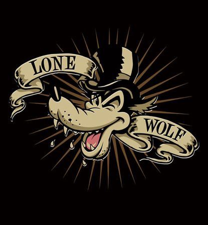 Lone Wolf Hot Rod Retro-Inspired Kustom Kulture Guys T-Shirt: Savage Shirt, Kustom Kulture Art, Rockabilly Art, Cartoon Wolf, Vintage Cartoons, Garage Art, Motorcycle Art, Nose Art, Lone Wolf