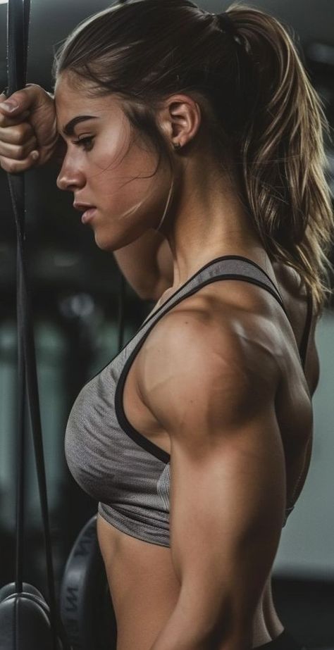 Strong Women Fitness Inspiration, Female Physique Inspiration, Girls Working Out, Abs Woman Inspiration, Strong Women Body, Woman Weight Lifting, Strong Women Gym, Buff Women Aesthetic, Tone Muscles Women