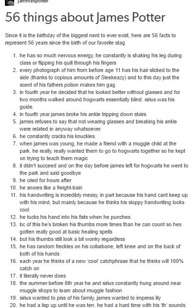 Happy birthday James Potter!! part 1 Happy Birthday James, Hp Marauders, Writing Hacks, Slytherin Skittles, Harry Potter Headcannons, Harry James Potter, Harry Pottah, Harry Potter Marauders, Harry Potter Love