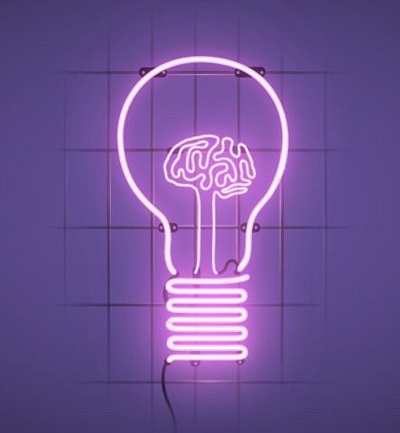 brain, light, and purple image Temporal Lobe, Tang Yau Hoong, Wall Signage, All Of The Lights, Trigger Happy, Neon Aesthetic, Neon Purple, Neon Art, Purple Rain