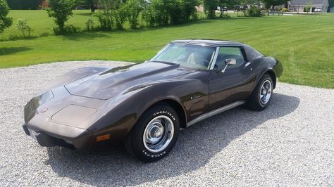 1976 Corvette 4-Speed Survivor At No Reserve! - http://barnfinds.com/1976-corvette-4-speed-survivor-at-no-reserve/ 1976 Corvette, Corvette Engine, Creature Comforts, Barn Finds, Chevrolet Corvette, Pretty Good, How To Look Pretty, Illinois, Sports Car