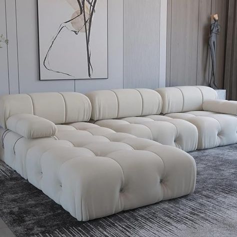 Home Inspo Living Room Modular Sofa Modern Sofa Camaleonda Sofa, Sofa Set Living Room, Velvet Sofa Set, Cloud Sofa, Living Room Furniture Styles, Couch With Ottoman, Couch With Chaise, Sectional Chaise, Corner Sectional Sofa