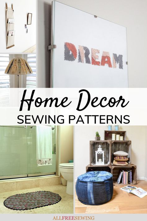 30+ Home Decor Sewing Patterns | Check out all these amazing free sewing projects for the home in our fantastic collection! Sewing Patterns For Home Decor, Sewing Pattern Storage Ideas, Pattern Storage Ideas, Free Sewing Craft Patterns, Sewing Craft Patterns, Sewing Pattern Storage, Sewing Home Decor, Home Decor Sewing, Pattern Storage