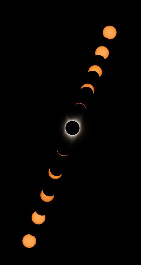 Different phases of the Great American Solar Eclipse on Aug. 21, 2017. © 2017 Pat Schilling Total Solar Eclipse 2024, Solar Eclipse 2024, Solar Eclipse Tattoo, Eclipse Poster, Solar Eclipse Photo, Eclipse Art, Eclipse Tattoo, Eclipse Phase, Eclipse Photos