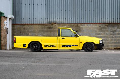 Mini Trucks Mazda, Mazda B2200, Drift Truck, Mazda B2500, Fast Car, Truck Stuff, Truck Ideas, Mini Trucks, Time Machine