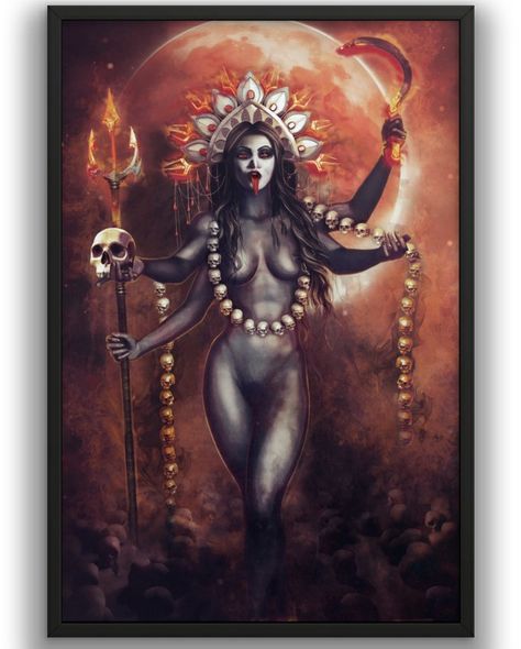 Eldritch Beauty, Asenath Mason, Left Hand Path, Goddess Kali Images, Gods Goddesses, Mother Kali, Kali Mata, Kali Ma, Shakti Goddess