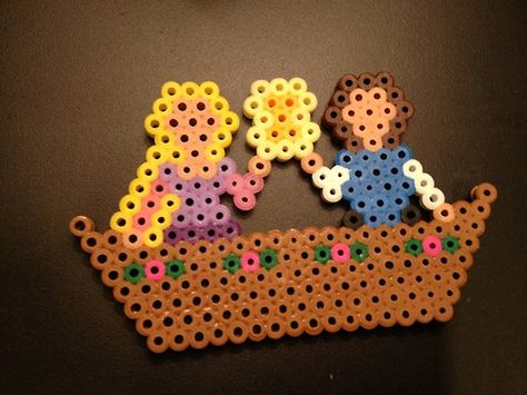 Perler bead Tangled Perler Bead Patterns Disney Princess, Peeler Bead Disney, Broadway Perler Beads, Disney Pearl Beads, Fuse Bead Patterns Disney, Tangled Perler Bead Patterns, Disney Melty Beads Patterns, Perler Bead Art Disney, Disney Perler Beads Ideas