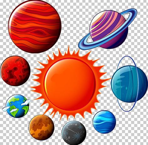 Cartoon Planets, Stiker Planet, Saturn Clipart, Jupiter Cartoon Planet, Solar System Vector, Planets Transparent Background, Astronaut Images, Uranus Planet, Tata Surya