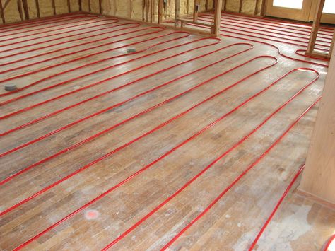 https://flic.kr/p/4KmWsT | radiant floor heating tubing Patio Roof Covers, Tiny House Hacks, Pre Fab Tiny House, Malibu House, Floor Heating, Tiny Cabins, Radiant Floor Heating, Tiny Home Ideas, Radiant Floor