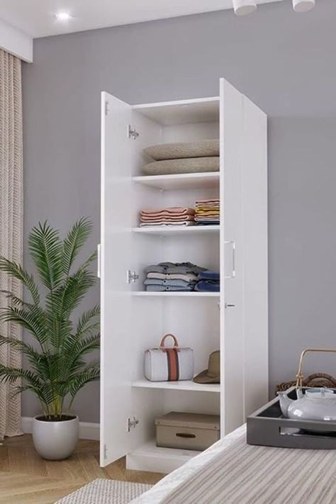 Wakefit Wardrobe | 1 Year Warranty | Cupboard, Wooden Almirah for Clothes, Wardrobe Wooden, Twill 2 Door Without Mirror, No Drawer & No Hanging Space, 18MM Panels, with Assembly (Frosty White) Cupboard For Clothes, Single Door Wardrobe, Wooden Almirah, Clothes Wardrobe, Diwali Gifts, Single Doors, Cupboard, Home Kitchen, 1 Year