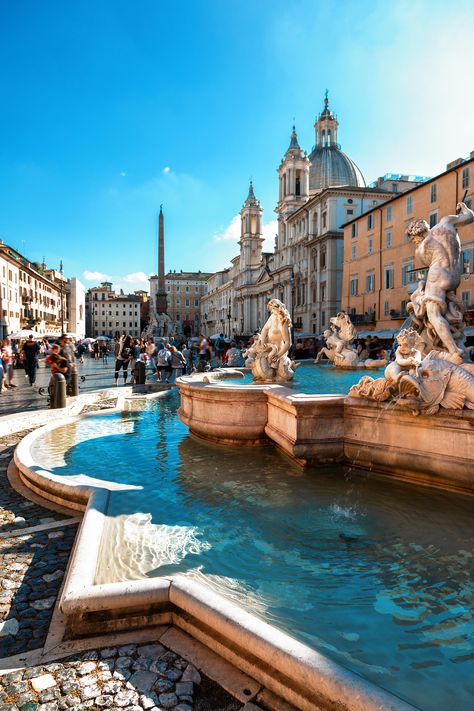 Travel Photography Europe, Piazza Navona, Italy Rome, Italy Tours, Italy Aesthetic, Rome Travel, Old Buildings, City Aesthetic, Rome Italy