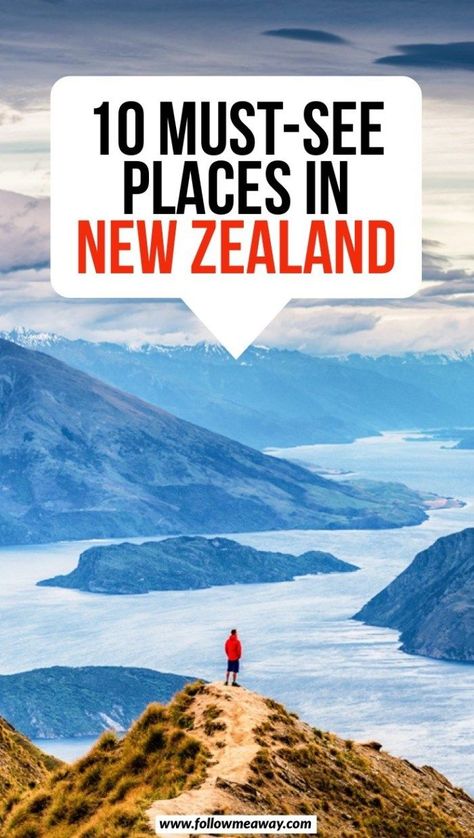 10 Must-See Stops On Your New Zealand South Island Itinerary - Follow Me Away. Check out this post for the best places to visit on your trip to New Zealand! New Zealand Best Places, 1 Week New Zealand Itinerary, Must See In New Zealand, Best Places To Visit In New Zealand, Must See Places In New Zealand, Bluff New Zealand, New Zealand Must See, New Zealand South Island Road Trips, Traveling New Zealand