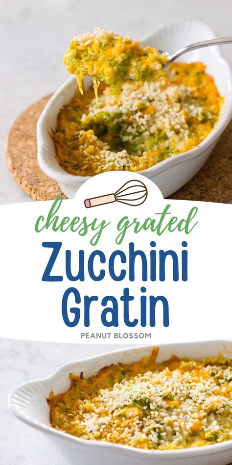 Lchf Recipes Dinner, Zucchini Au Gratin, Zucchini Gratin, Grated Zucchini, Au Gratin Recipes, Zucchini Recipe, Cheesy Zucchini, Lchf Recipes, Frugal Meals