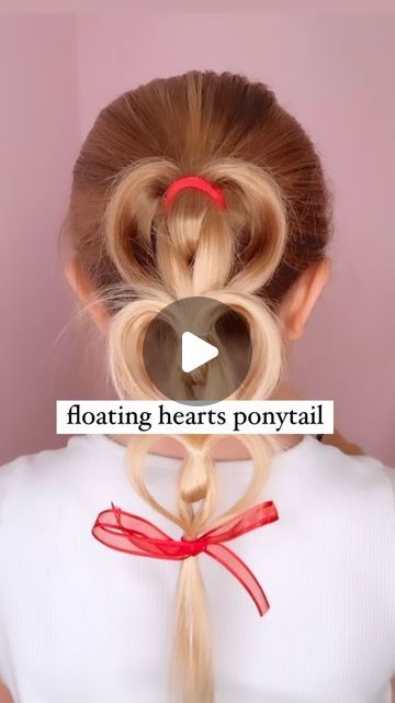 Audrey McClelland on Instagram: "FLOATING HEART ❤️ HAIRSTYLE FOR VALENTINE’S DAY 🫶🏻 Here’s a cute hair idea for Valentine’s Day. This is a pretty one! Create one heart or as many as you can fit down the ponytail! ♥️ . I share the hair styling cream in my stories and highlights. 🫶🏻 I also share the other hair products we love and use, too! Feel free to ask me any questions! . #hairstyles #hair #hairstyle #hairtutorial #hairtutorials #valentinesdayhair #simplehairstyles #simplehair #simplehairstyle #easyhairstyles #easyhairstyle #easyhairstylesforgirls #cutehairstyles #cutehair #hairvideo #hairideas #hairinspo #hairinspiration #hairvideos #hairidea #prettyhair" Heart Hairstyle, Idea For Valentine, Hair Styling Cream, Ponytail Tutorial, Hair Idea, Heart Hair, Styling Cream, Cute Hair, Hair Cream