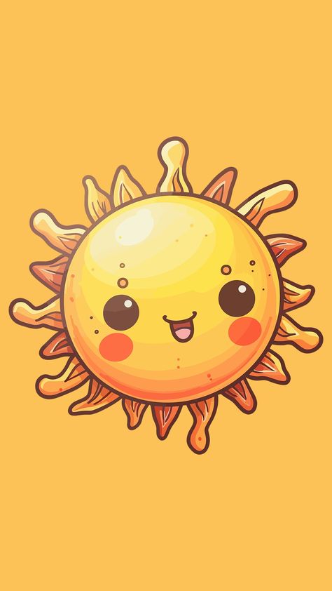 Sun Solar System, Kawaii Sun, Sun Artwork, Nightwing And Batgirl, Sun Solar, Sun Aesthetic, Cute Sun, Sun Design, Cartoon Photo