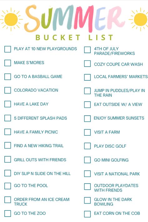 summer bucket list for families Summer Bucket List With Kids, Family Bucket List Ideas, Summer Bucket List Template, Family Summer Bucket List, Family Bucket List, June Activities, Kids Summer Bucket List, Summer Bucket List Ideas, Free Summer Activities