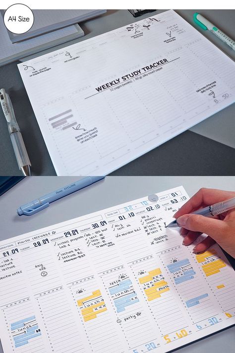 Week Study Planner, Good Notes Daily Planner, Handmade Desk Calendar, Weekly Study Planner, Study Planner Printable Free, Desk Calendar Planner, Study Tracker, Weekly Planner Printable Templates, Weekly Planner Free Printable