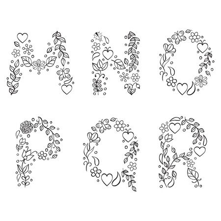 Embroidery Letters With Flowers, Flower Letters Embroidery, Floral Monogram Letter Embroidery, Embroidery White On White, Flower Letters Drawing, Letter Embroidery Patterns Alphabet, Hand Embroidery Letters Alphabet, How To Hand Embroidery Letters, Alphabet Embroidery Patterns Letters