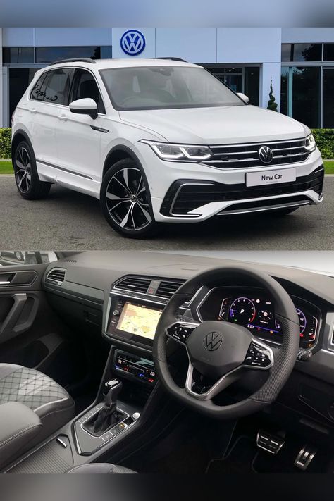 The New Shape VW Tiguan R Line is here… and it DOES NOT disappoint! With a facelift design and a new style interior, the Tiguan R Line remains one of the most desirable SUVs on the market. Vw Tiguan R Line 2023, Vw Tiguan Interior, Vw Tiguan R Line, Volkswagen Tiguan R Line, Vw Suv, Volkswagen Suv, Tiguan Vw, Volkswagen Interior, Best Suv Cars