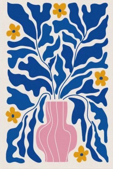 366 Days, Art Nouveau Illustration, Boho Painting, Flower Sketches, Boho Flowers, Ceramics Ideas Pottery, Botanical Drawings, Marker Art, Simple Art