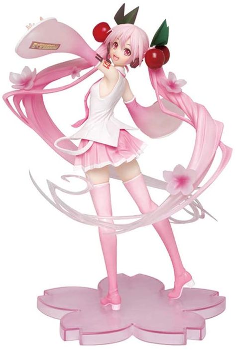 Sakura Miku, Piskel Art, Kawaii Doll, Anime Figurines, Action Figures Collection, Anime Kawaii, An Anime, Anime Figures, Japanese Anime