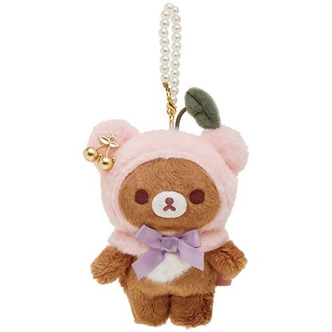 Chairoikoguma Plush, Korilakkuma Plush, Cherry Keychain, Rilakkuma Plush, Cute Outfits With Jeans, Fairy Artwork, Kawaii Plushies, Arm Party, Kawaii Room