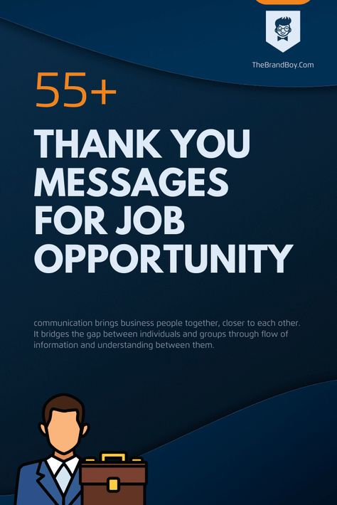 48+ Best Thank You Messages For Job Opportunity - theBrandBoy.Com Thank You For Opportunity Quotes, Job Opportunity Quotes, Thank U Message, Thank You Phrases, Best Thank You Message, Thank You Mail, New Job Quotes, Thanks Messages, Opportunity Quotes