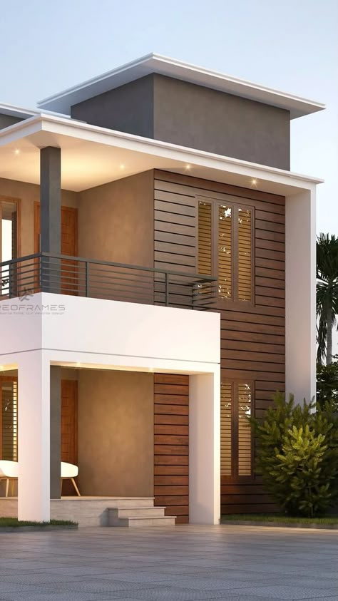 Creo Frames on Reels | A.R. Rahman · Nee Singam Dhan Simple Home Exterior Design, Outer House Design, Simple Front Elevation Designs, West Facing House Elevation G+1, Simple Elevation Design, Front Elevation Designs Modern G+1, Foyer Design Ideas, Foyer Designs, New Model House