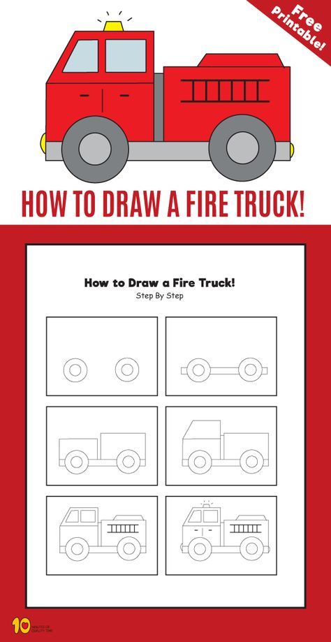 How to Draw a Fire Truck step by step for kids Fireman Crafts, Fire Truck Drawing, Straw Rocket, Truck Drawing, Animal Masks For Kids, Rockets For Kids, Drawing Lessons For Kids, Drawing Tutorials For Kids, Art Drawings For Kids