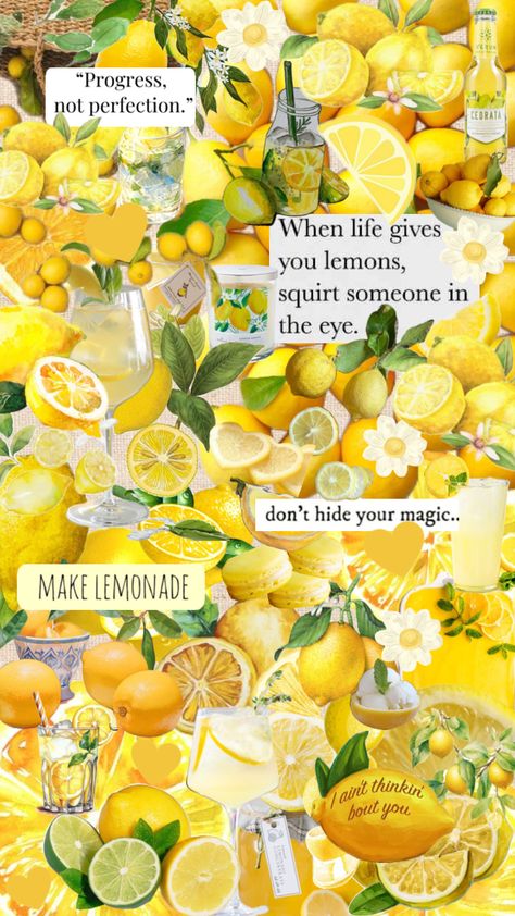 #lemon #lemonaesthetic #lemons #lemonandlime #lemonvibes #yellow #happiness #lemonade Lemonade, Lemon, Yellow, Tela