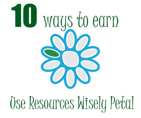 How to earn the "Use Resources Wisely" Daisy petal. The green petal  may be one of the most creative petals your Daisy Girl Scout troop will earn. But sometimes, because it's so open to interpretation, it's easy to wonder what ... Use Resources Wisely, Anemones Flowers, Girl Scout Daisy Petals, Girl Scout Daisy Activities, Girl Scout Meeting Ideas, Garden Peonies, Girl Scout Law, Girl Scout Troop Leader, Girl Scout Badges