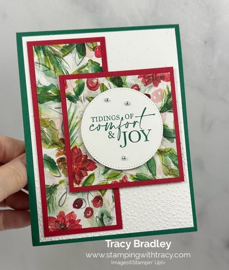 Christmas Card Layouts, Flower Wall Hanging Decor, Room Hanging Decor, Diy Paper Wall Hanging, Handcrafted Christmas Cards, Wall Hanging Ideas, Christmas Classics, Stamped Christmas Cards, Simple Christmas Cards