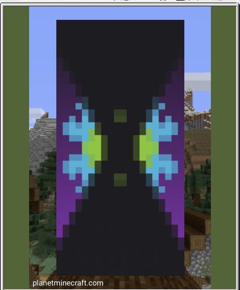 Butterfly Banner Minecraft, Butterfly Nebula, Butterfly Banner, Minecraft Banner, Minecraft Banner Designs, Minecraft Banners, Banner Designs, Minecraft Stuff, Minecraft Art