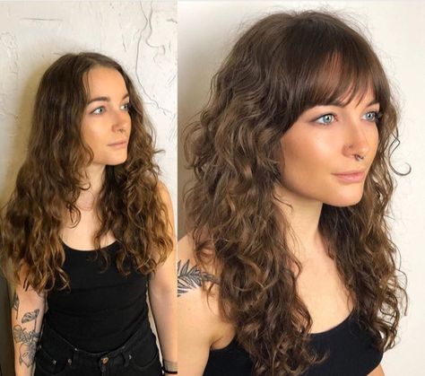 Bushy Hair, Curly Shag, Curly Shag Haircut, Long Curly Haircuts, Modern Shag, Long Shag Haircut, Long Shag, Shag Haircuts, Haircuts For Wavy Hair