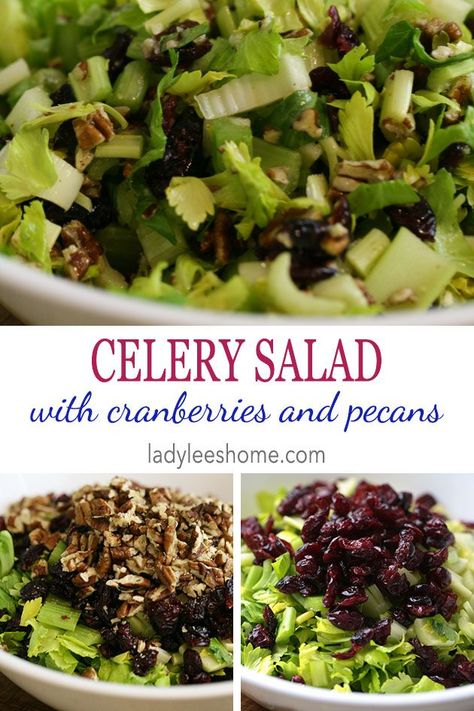 Salad With Cranberries And Pecans, Easy To Make Salad, Salad With Pecans, Salad With Cranberries, Celery Salad, Healthy Nutrition Plan, Homestead Ideas, Feta Recipes, Vegetable Side Dishes Recipes