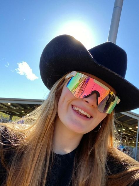 Pit Viper Sunglasses Outfit, Pit Viper Sunglasses, Pit Vipers, Rodeo Chic, Cowgirl Pictures, Pit Viper, Southern Outfits, Sunglasses Outfit, Cowboy Girl