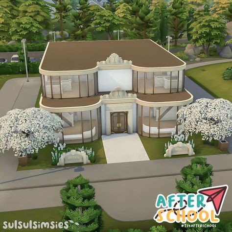 simsie 🪴 on Instagram: "🎓 Copperdale Auditorium 🎙️ Sul Sul 🫶🏼 I finally!!!! managed to play the sims again and built an auditorium for the highschool in Copperdale 📚 This is my contribution to the #TS4AfterSchool collab hosted by the talented @plummysims ☺️🤎 This auditorium is all about the motto „after school“! It has nice stage for the students that want to join the drama, music or dance club after a school day 🎭 If you don’t know which career you want to pursue after you graduated, th Sims 4 Auditorium Build, Sims 4 Auditorium, Courtyard Oasis, Desert Luxe, Sims Lots, Highschool Graduation, Impatiently Waiting, Career Day, Eco Lifestyle