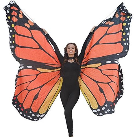 Fairy Costume For Girl, Monarch Butterfly Costume, Pixie Costume, Butterfly Wings Costume, Paradise Girl, Up Halloween Costumes, Orange Color Schemes, Cape Costume, Butterfly Costume